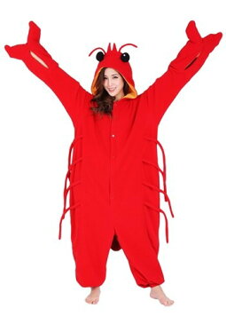 ＼20日 5%OFF & P2倍／大人用 Lobster 着ぐるみ コスチューム レディース コスプレ 衣装 女性 仮装 女性用 イベント パーティ 学芸会 ギフト プレゼント