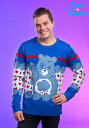 Grumpy Bear 大人用 ケアベア Ugly Christmas Sweater メンズ コスプレ 衣装 男性 仮装 男性用 イベント パーティ 学芸会 ...