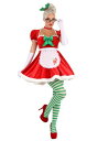 Women's セクシー Classic Mrs. Claus コスチューム レディース コスプレ 衣装 女性 仮装 女性用 イベント パーティ 学芸会 クリス...