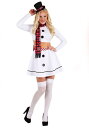 Women's セクシー Christmas Snowman コスチューム レディース コスプレ 衣装 女性 仮装 女性用 イベント パーティ 学芸会 ギフト ...