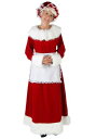 Women's デラックス Mrs Claus コスチューム レディース コスプレ 衣装 女性 仮装 女性用 イベント パーティ 学芸会 クリスマス ギフト ク...