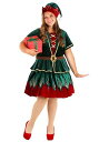 Women's Plus デラックス Christmas Elf コスチューム | レディース コスプレ 衣装 大人 女性 仮装 可愛い セクシー カワイイ お...