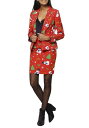 Women's Ms. Christmas OppoSuit レディース コスプレ 衣装 女性 仮装 女性用 イベント パーティ 学芸会 ギフト プレゼント