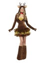 Womens Reindeer コスチューム レディース コスプレ 衣装 女性 仮装 女性用 イベント パーティ 学芸会 ギフト プレゼント