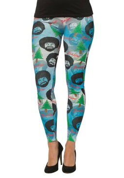 【全品P10倍】Bob Ross Women's Leggings ハロウィン コスプレ 衣装 仮装 小道具 おもしろい イベント パーティ ハロウィーン 学芸会 学園祭 学芸会 ショー お遊戯会 二次会 忘年会 新年会 歓迎会 送迎会 出し物 余興 誕生日 発表会 バレンタイン ホワイトデー