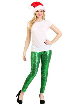 Tipsy Elves Green Sequin Women's Leggings ハロウィン コスプレ 衣装 仮装 小道具 おもしろい イベント パーティ ハロウィーン 学芸会 学園祭 学芸会 ショー お遊戯会 二次会 忘年会 新年会 歓迎会 送迎会 出し物 余興 誕生日 発表会 バレンタイン ホワイトデー