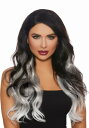 3-Piece Ombre Grey/ホワイト Long Straight Hair Extensions ハロウィン コスプレ 衣装 仮装 小道具 おもしろい イベント パーティ ハロウィーン 学芸会