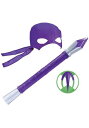 TMNT Donatello 忍者 Roleplay Set ハロウィン コスプレ 衣装 仮装 小道具 おもしろい イベント パーティ ハロウィーン 学芸会 学園祭 学芸会 ショー お遊戯会 二次会 忘年会 新年会 歓迎会 送迎会 出し物 余興 誕生日 発表会