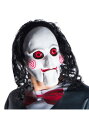 大人用 Men 039 s Jigsaw Billy マスク With Hair ハロウィン コスプレ 衣装 仮装 小道具 おもしろい イベント パーティ ハロウィーン 学芸会 学園祭 学芸会 ショー お遊戯会 二次会 忘年会 新年会 歓迎会 送迎会 出し物 余興 誕生日 発表会