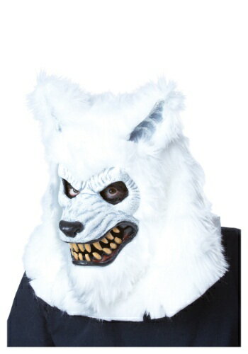 ホワイト Werewolf Ani-Motion マスク ハロウィン コスプレ 衣装 仮装 小道具 おもしろい イベント パーティ ハロウ…