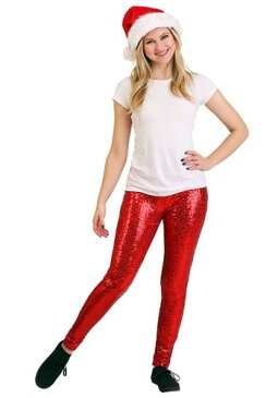 Women's Tipsy Elves レッド Sequin Leggings ハロウィン コスプレ 衣装 仮装 小道具 おもしろい イベント パーティ ハロウィーン 学芸会 学園祭 学芸会 ショー お遊戯会 二次会 忘年会 新年会 歓迎会 送迎会 出し物 余興 誕生日 発表会 バレンタイン ホワイトデー