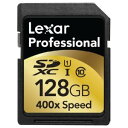 Lexar SDXCJ[h 128GB class10 400{ 60MB/sec