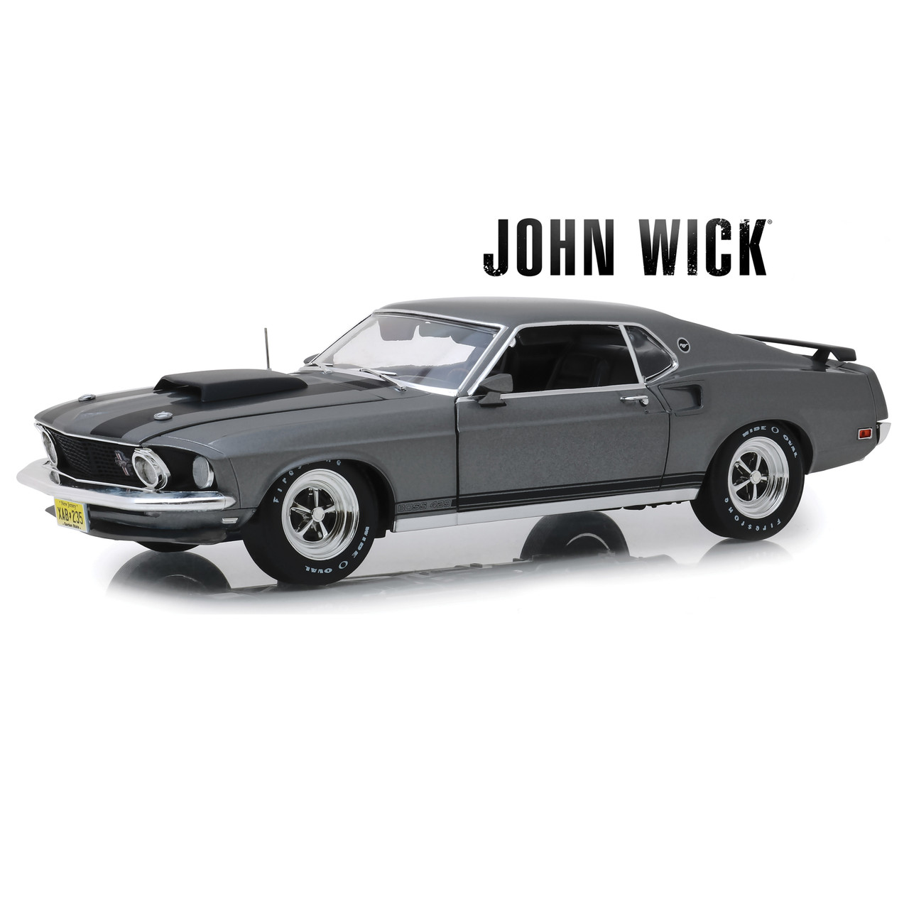 Greenlight John Wick 1969 Ford フォード Mustang BOSS 429 1/18 スケール ダイキャストカー ダイキャスト 車のおもちゃ 車 おもちゃ コレクション ミニチュア ダイカスト モデルカー ミニカー アメ車 ギフト プレゼント