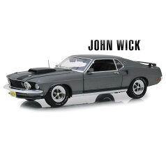 Greenlight John Wick 1969 Ford フォード Mustang BOSS 429 1/18 スケール | ダイキャストカー ダイキャスト 車のおもちゃ 車 おもちゃ コレクション ミニチュア ダイカスト モデルカー ミニカー アメ車 ギフト プレゼント