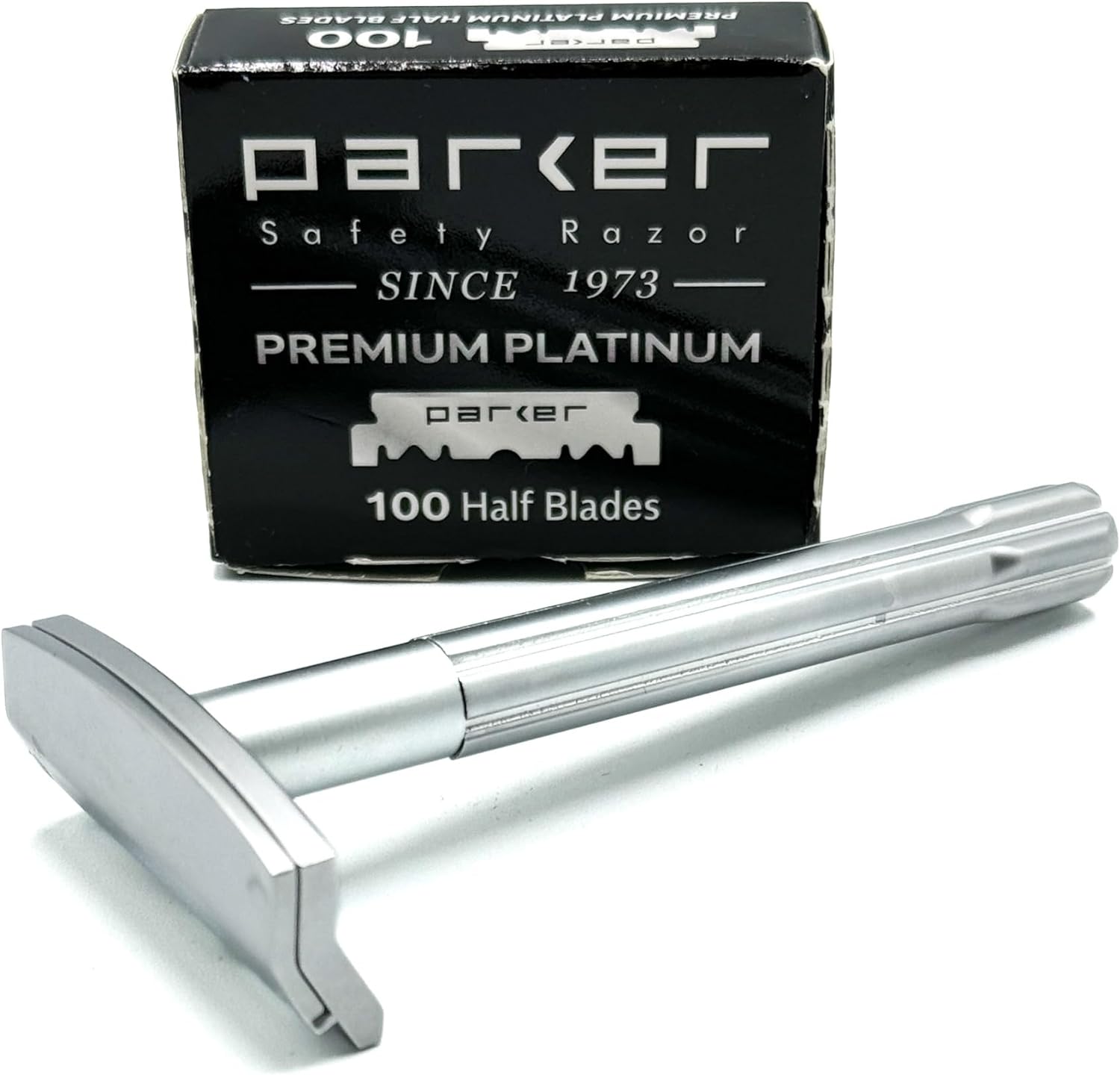 《スーパーSALE P5倍》parker ソロエッジ シングルエッジ 安全カミソリ 替刃 100 枚 付き | 一枚刃 t字カミソリ ボディ かみそり 剃刀 替え刃 うで 髭剃り 男性 女性 プロ ムダ毛 理容 理容室 剃刀 散髪 顔剃り 髭 ひげそり ギフト プレゼント父の日ギフト 実用的 2024