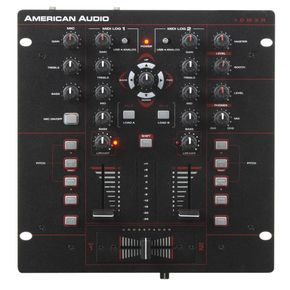 アメリカンオーディオ American Audio 10MXR 2-Channel MIDILOG DJ Mixer ライブサウンド スピーカー ミキサー