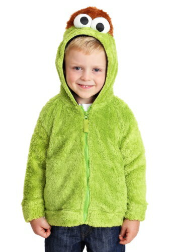 Unisex Oscar the Grouch Sesame Street Faux Fur 塼 Hoodie ꥹޥ ϥ...