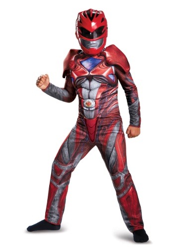 Red Ranger Movie チャイルド Classic Muscle コスチューム クリスマス ハロウィン 子ども コスプレ 衣装 仮装 こども イベント 子ども パーティ ハロウィーン 学芸会 1