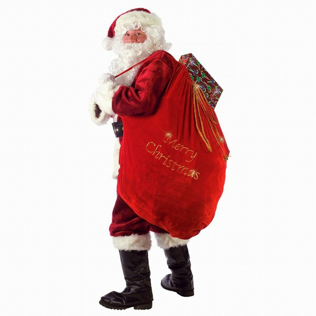 本格的 サンタクロース プレゼントバッグ クリスマス グッズ　サンタ コスプレ 衣装