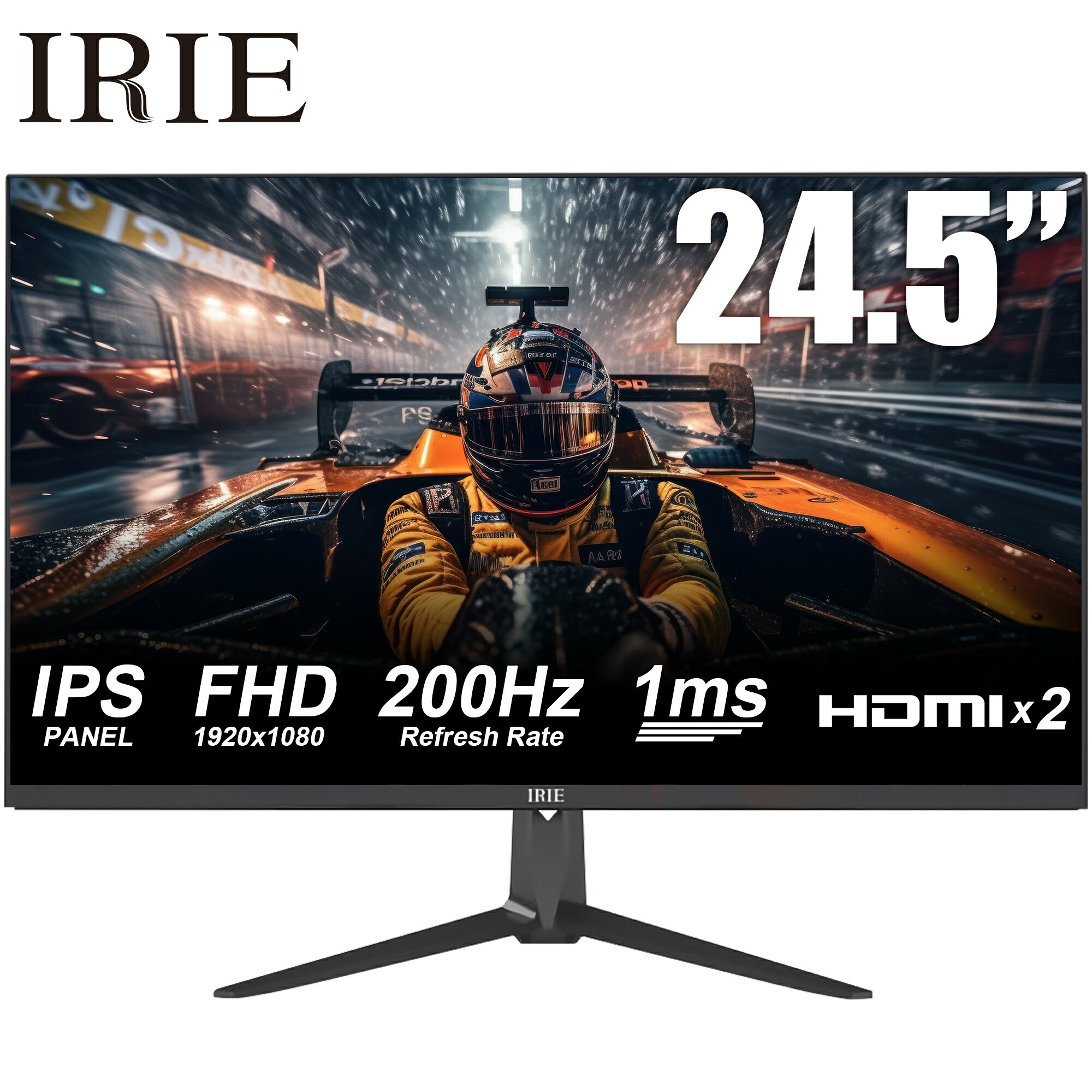 ゲーミングモニター モニター 24インチ 以上 200hz 24.5インチ HDR対応 IPS PS5 フルHD ゲーミング ディスプレイ 1920x1080 HDMI MPRT 1ms ノングレア PCモニタ IRIE FFF-LD25G5