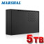 ֳդHDD 5TB ƥϿб Windows10б REGZA դϡɥǥ USB3.0 MARSHAL MAL35000EX3-BKפ򸫤