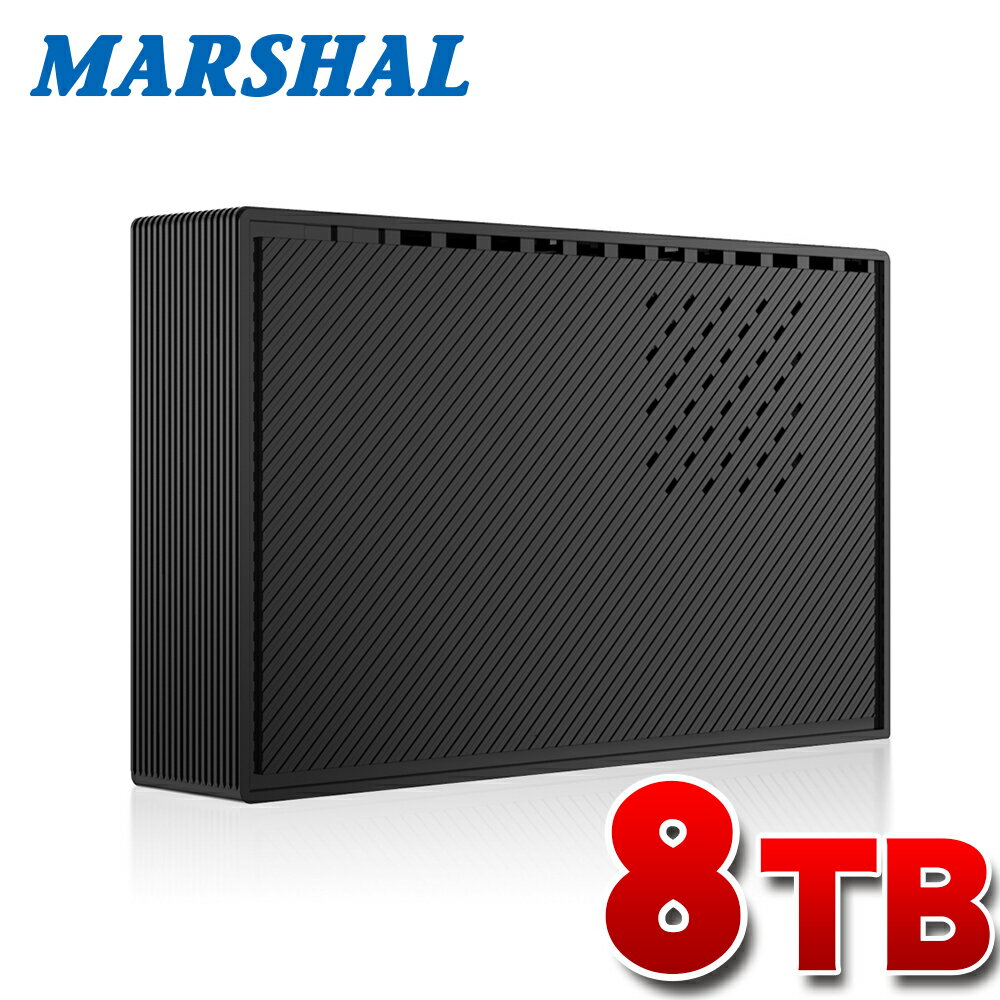 Otn[hfBXN er^ 8TB  ő^掞700ԉz  Windows10 Ή USB3.0 Othdd shelter MAL38000EX3-BK MARSHAL