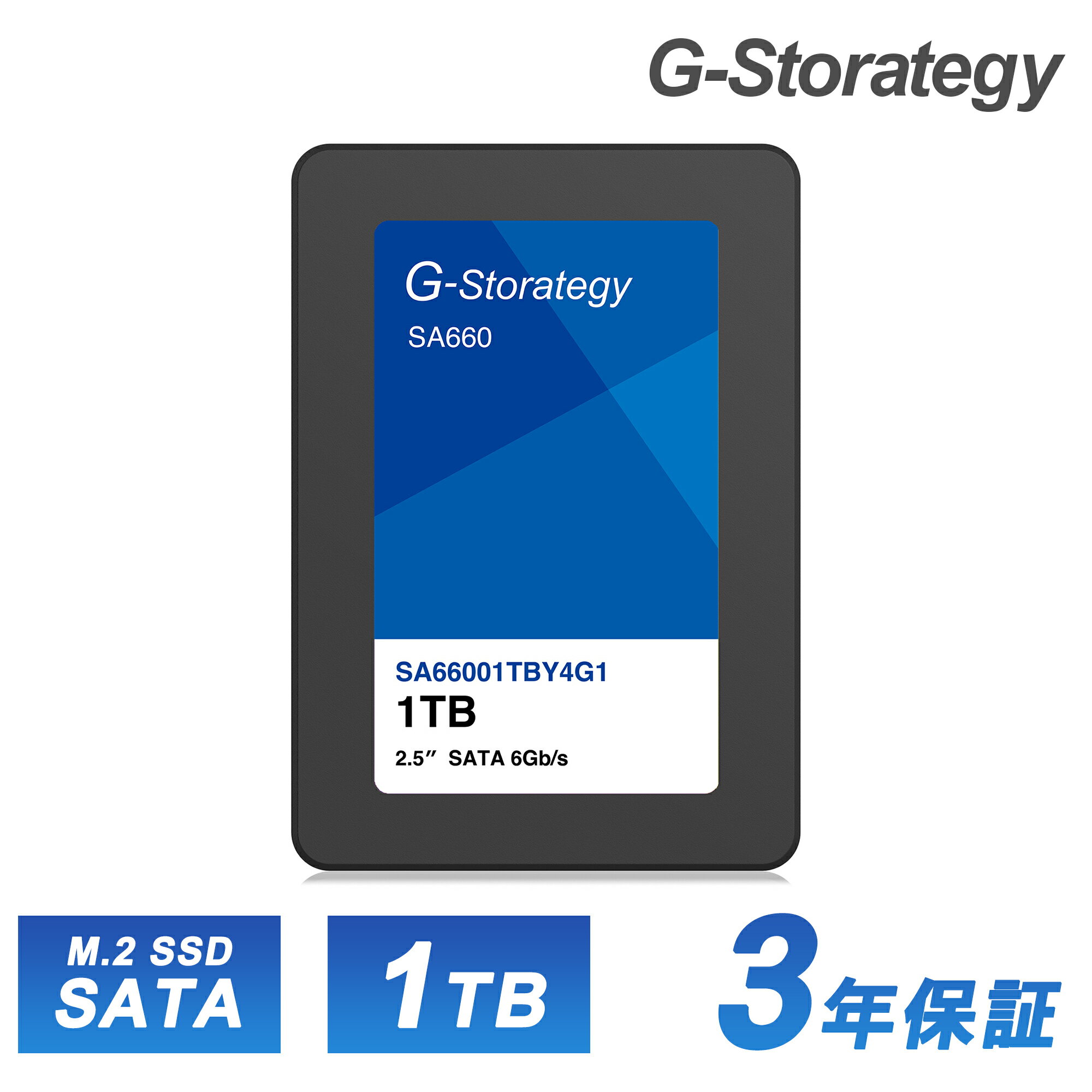 5/9 20` Si|Cg5{ SSD 1TB  M.2 3D NAND  ǂݎ562MB/s 497MB/s ϋv 2.5C` fXNgbvPC m[gPC 񂽂t 3Nԕۏ Vi  G-Storategy SA66001TBY4G1