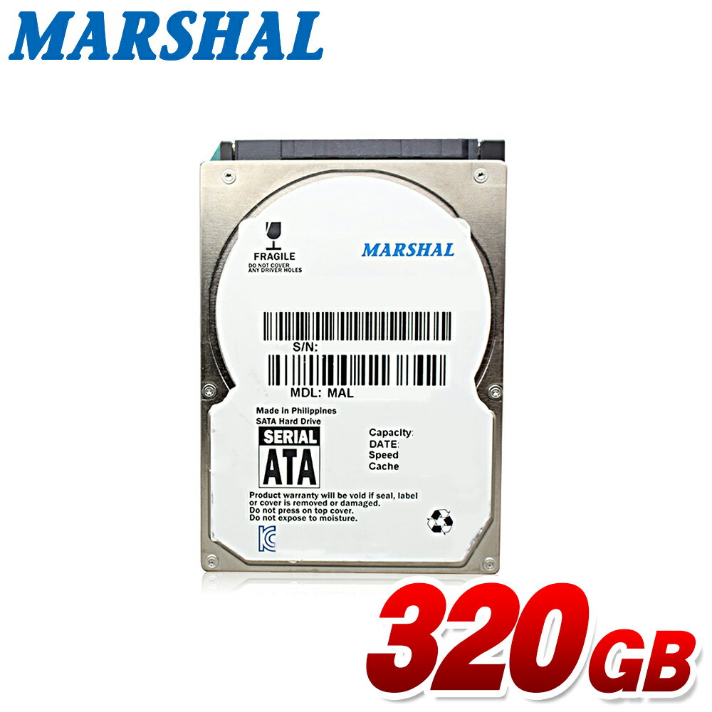 MARSHAL 2.5インチ 内蔵ハードディスク 320GB S-ATA 7200rpm MAL23 ...