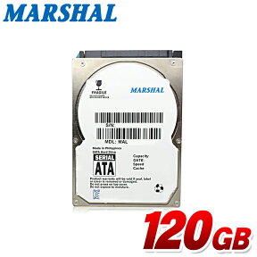 ★4/24 20時～ 全品ポイント5倍★ MARSHAL 2.5インチ 内蔵ハードディスク 120GB SATA MAL2120SA-T54 (5400rpm 9.5mm)