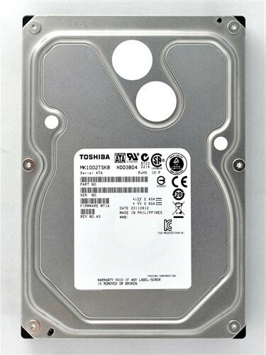 ★5/9 20時～ 全品ポイント5倍★ 東芝 TOSHIBA 3.5インチ hdd 1TB SATA 64MB 7200rpm MK1002TSKB 内蔵ハードディスク