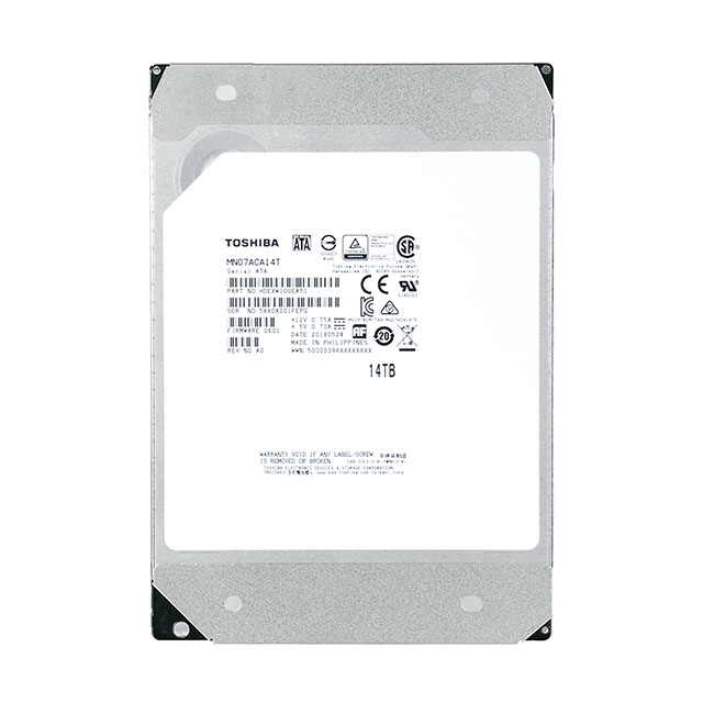 東芝 TOSHIBA MN07ACA12T 3.5インチ 内蔵ハードディスク 12TB SATA 256MB 7200rpm内蔵hdd NAS RAID 高耐久 ヘリウム充填技術のサムネイル