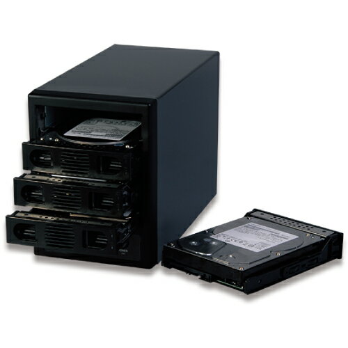 HDD SSD 4台ケース 2.5インチ 3.5インチ SATA USB3.0 64TB ハードデイスク NAS 収納 タワーケース 冷却ファン MAL-3035SBKU3 2