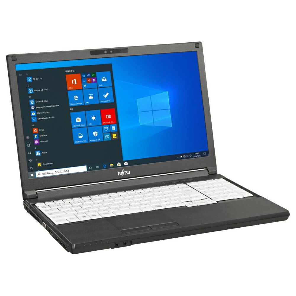 ◆2/19 20時から 全品ポイント5倍◆ 富士通 ノートパソコン Office付き 新品 同様 SSD Core i3 8GBメモリ SSD 256GB 15.6インチ HD DVD-RW Webカメラ WPS Office搭載 Windows10 FMV FUJITSU LIFEBOOK A5510/FX FMVA8804XP 訳ありのサムネイル