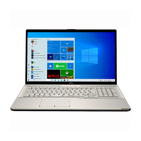 富士通ノートパソコンOffice付き新品同様SSDRyzen78GBメモリSSD512GB17.3インチフルHDBlu-rayW