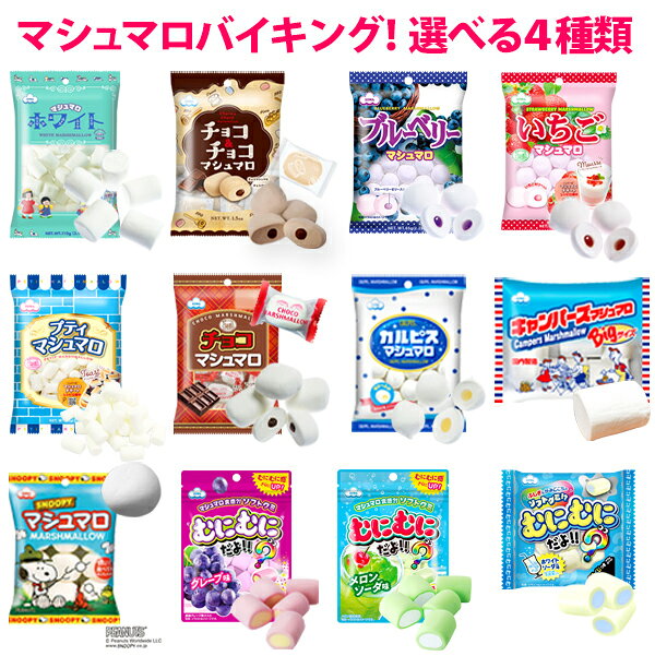 【送料込み】マシュマロバイキング〜選べるバラエティセット★【同梱不可】　ホワイトマシュマロ、チョコマシュマロ、…