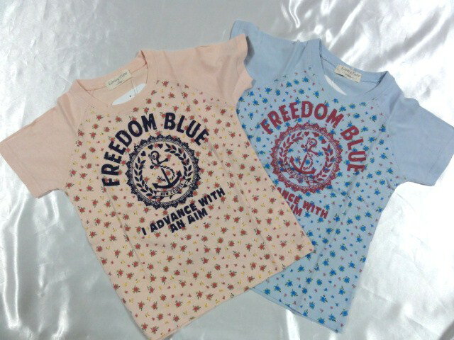 Lovery Tune FREEDOM BLUE 半袖Tシャツ　110c
