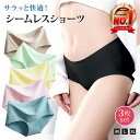 【マラソン限定ポッキリSALE】シームレス ショーツ シームレスショーツ お得な3枚セット レディース 下着 福袋 無縫製 ストレスフリー パンツ パンティ シンプル おしゃれ 伸縮性 響かない スポーツ 薄型 女性用 ノーマル 無地 スタンダード seamless サラッと快適