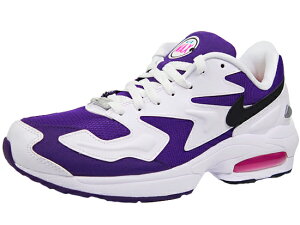 ナイキ エア マックス 2 ライト NIKE AIR MAX 2 LIGHT WHITE/BLACK-COURT PURPLE 白パープル メンズ スニーカー