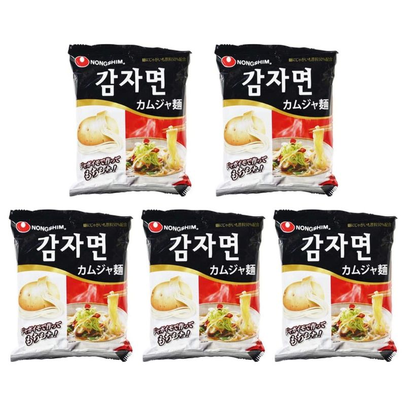 ジャガイモ麺117g×5個 /韓国食品/韓国ラーメン/韓国麺/スラッカン/地震/防災/卵/安い/韓国辛いラーメン