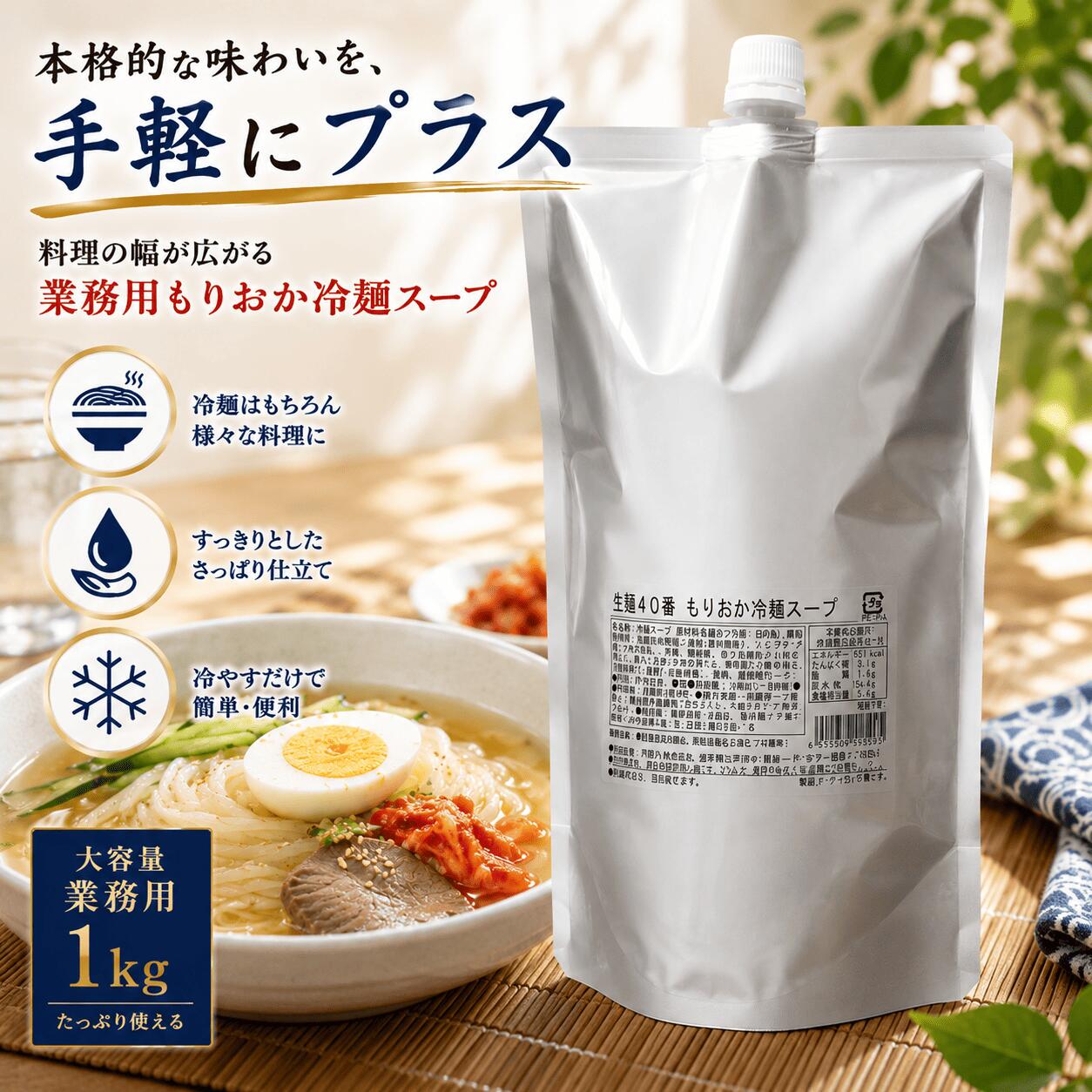 戸田久 業務用もりおか冷麺スープ 1L