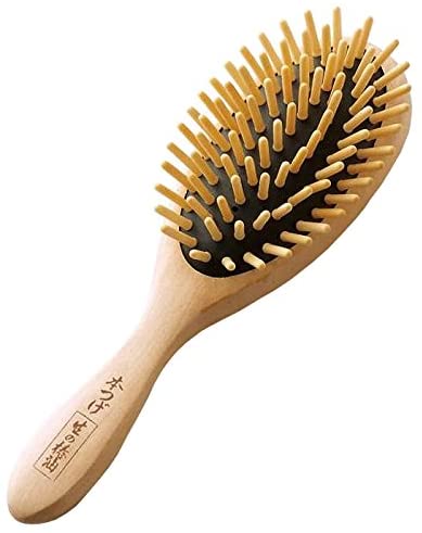 つげのクッションブラシ椿油仕上げ 日本製 送料無料 ヘアケア 髪の毛 ツヤ 艶 高級素材 潤い 頭皮健康のサムネイル