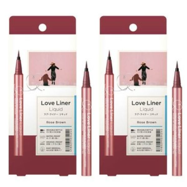 ラブ・ライナー リキッドアイライナーR4 ロゼブラウン 2個セット Love Liner Rose Brown エム エス エイチ msh 0.55ml