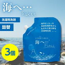がんこ本舗 海へ… Fukii 詰替パック (380g) 3個セット 衣類洗濯用洗剤 易生分解性洗剤