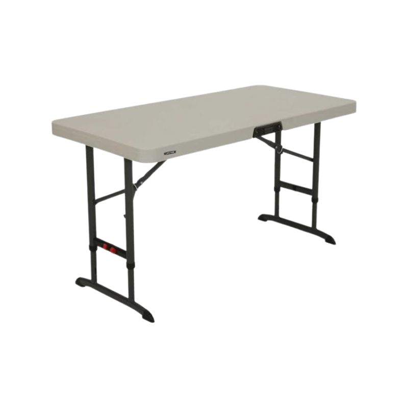 LIFETIME 4ft 折り畳み机 (高さ調節可能)