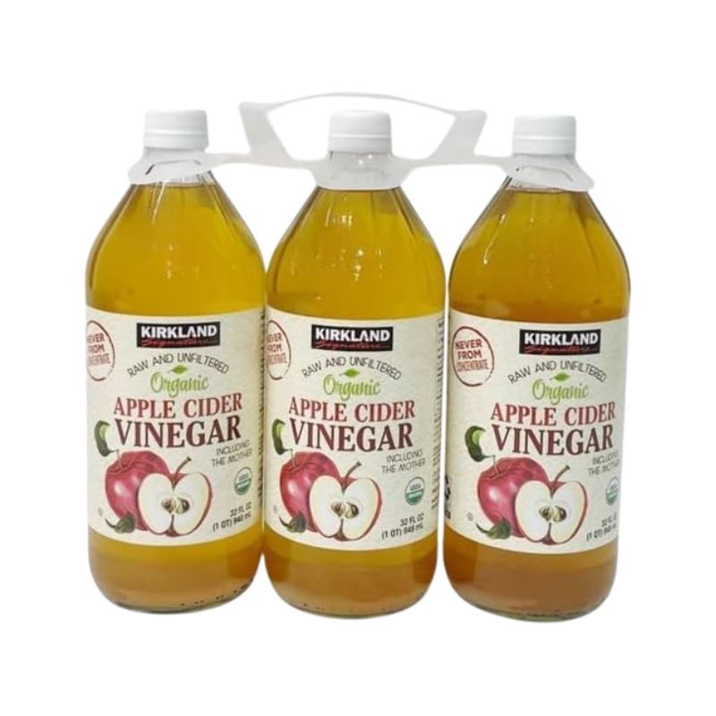 カークランドシグネチャー オーガニック アップルサイダー酢 946ml x 3本