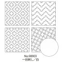刺し子キット hidamari 刺し子 コースターが4枚作れるクロスルシアン 一目刺し 白 No.98903