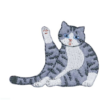 【ワッペン】猫気ままなポーズの猫ワッペン WNK-07 KIYOHARA 清原