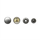 ホック ばねホック 黒ニッケル 15mm SUN18-32 打ち具付き/ホック打ち/ボタン/ハンドメイド/手作り/【SUN商品】