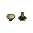 両面カシメ 小 アンティックゴールド 25組入り SUN11-134カシメ/留め具/ハンドメイド/手作り/手芸/【SUN商品】