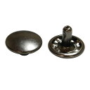 両面カシメ 特大足長 黒ニッケル 8組入り SUN11-153 カシメ/留め具/ハンドメイド/手作り/手芸/【SUN商品】